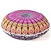 Eyes of India - Mandala Floor Pillow Cover Meditation Cushion Seating Throw Hippie Round Colorful Decorative Bohemian Indian Pouf Ottoman Handmade Cover ONLY (A1 Purple 2, 32