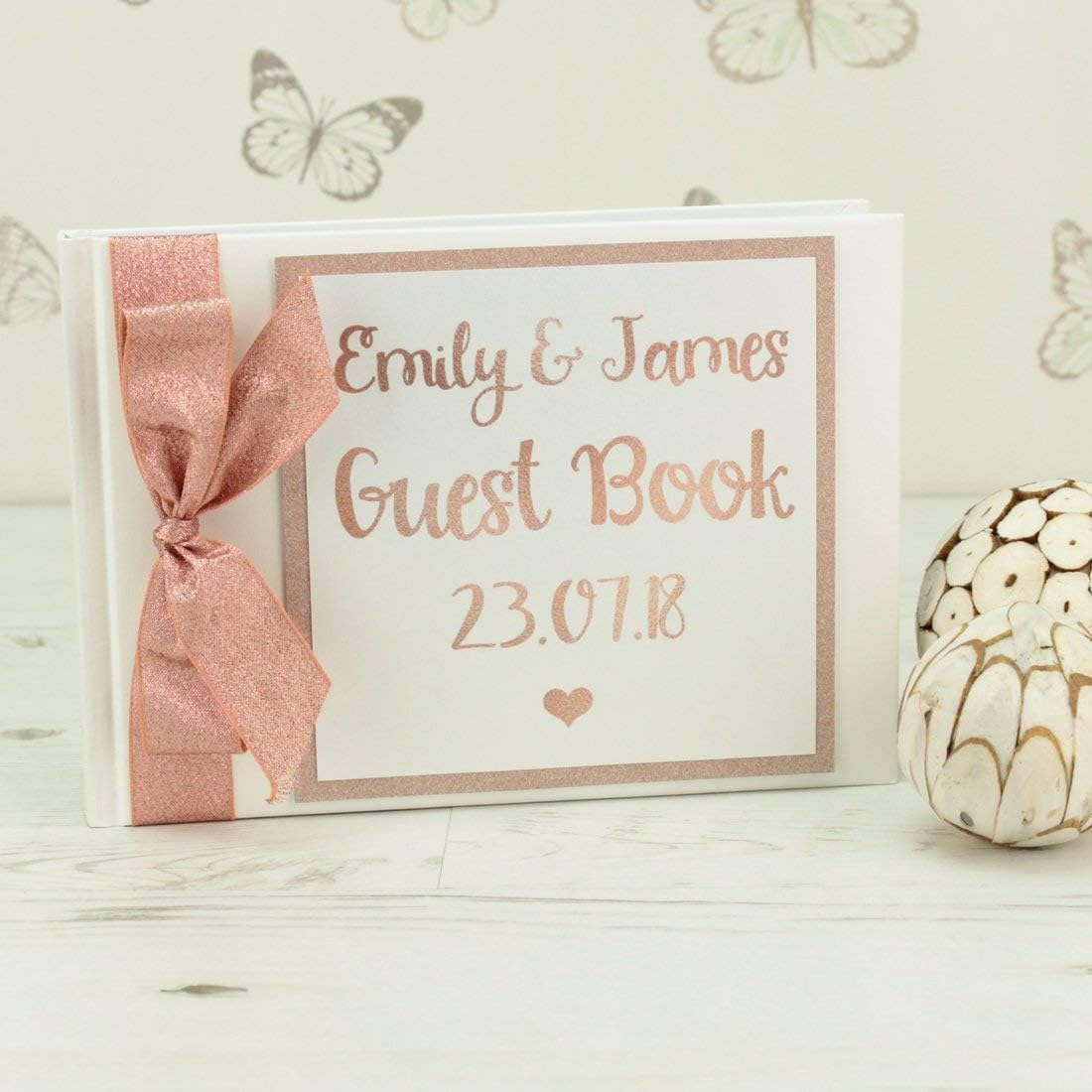 Rose Gold Wedding Guest Book