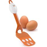 Joie Lil' Flip Egg Spatula, Slotted and Compact Turner, Multi-Use Flipper for Any Food From Burgers to Pancakes, Durable Nylo