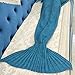YUSHOP Adult Girls Crochet Knitted Mermaid Tail Blankets, Bedroom Sofa Sleeping Bags Blanket