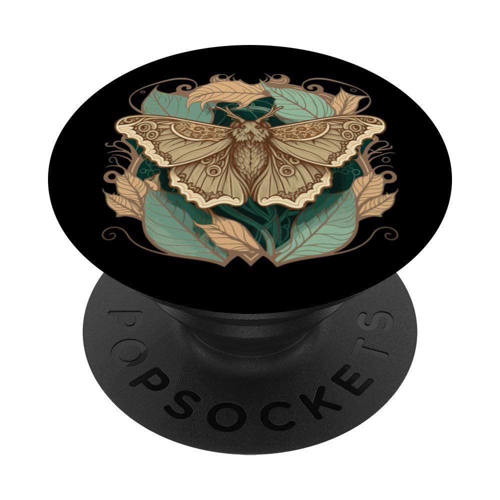 Cottagecore Aesthetic Moth PopSockets Swappable PopGrip