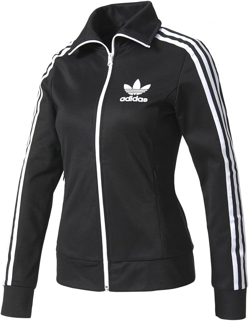 adidas europa black and red track top