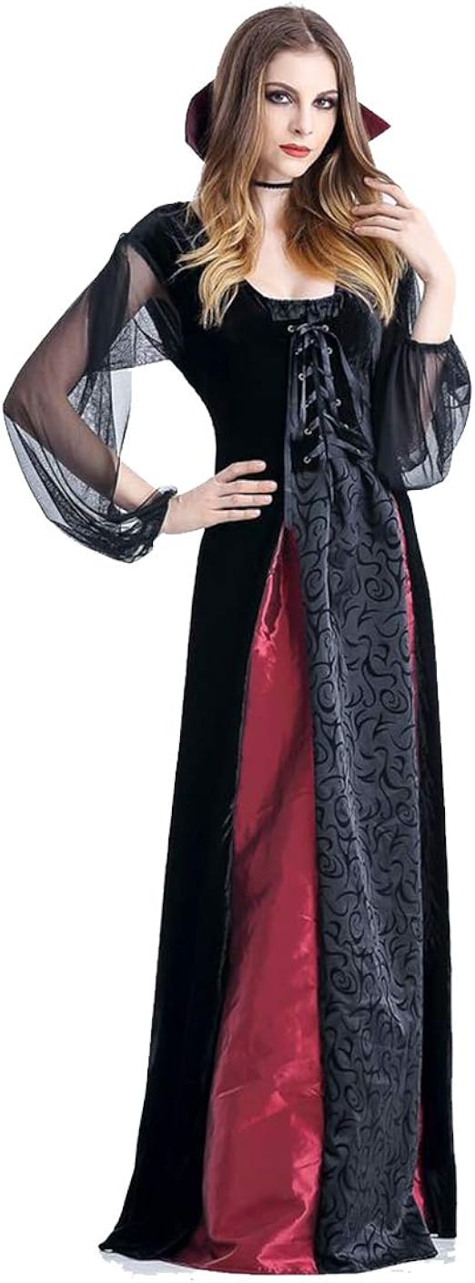 Ladies Medieval Party Queen Dresses Gothic Vintage Princess Renaissance