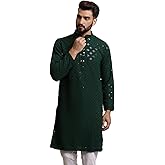 Sojanya (Since 1958 Men'S Pure Cotton Sequence Only Long Kurta
