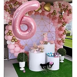 TONIFUL 40 Inch Light Pink Large Numbers