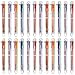 Hicarer 20 Pack 6-in-1 Retractable Ballpoint Pens 6-Color Ballpoint Pen Multicolor Pens for Office School Supplies Students Children Gift