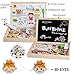Wooden Magnetic Easel Educational Alphabet Numbers Jigsaw Puzzle Games Double-sided Drawing Board for Preschool Kids Learning