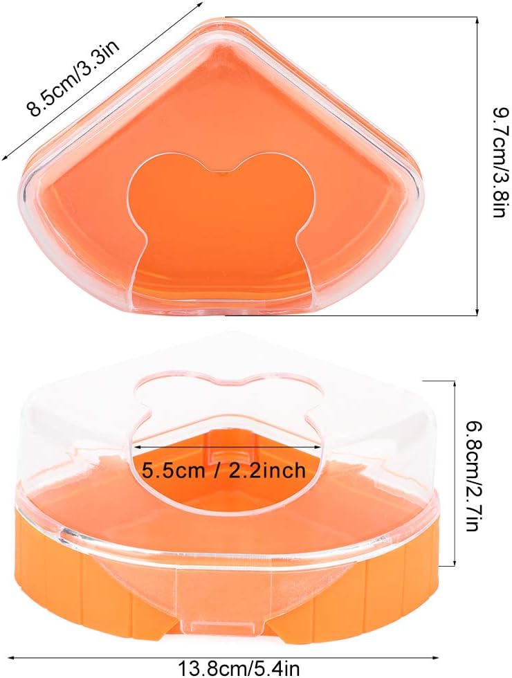 HEEPDD Corner Toilet for Small Pets Plastic Bathtub with Roof - Image 5