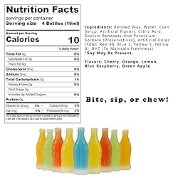 SweetGourmet Wax Candy Bottles with Drink
