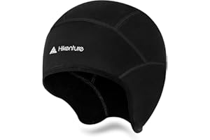 HIKENTURE Winter Skull Cap Helmet Liner Thermal Cycling Cap Windproof Warm Running Beanie Running Hat for Men Women