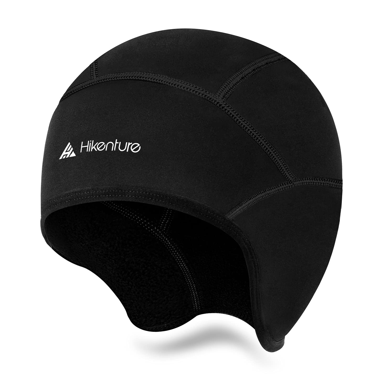 HIKENTURE Bicycle Hat Winter – Winter Hat Warm & Windproof – Comfortable Helmet Base Hat for Bicycle Helmet, Ski Helmet, Bike Cap Road Bike MTB, Lightweight Bicycle Cap Helmet Hat with/without Glasses