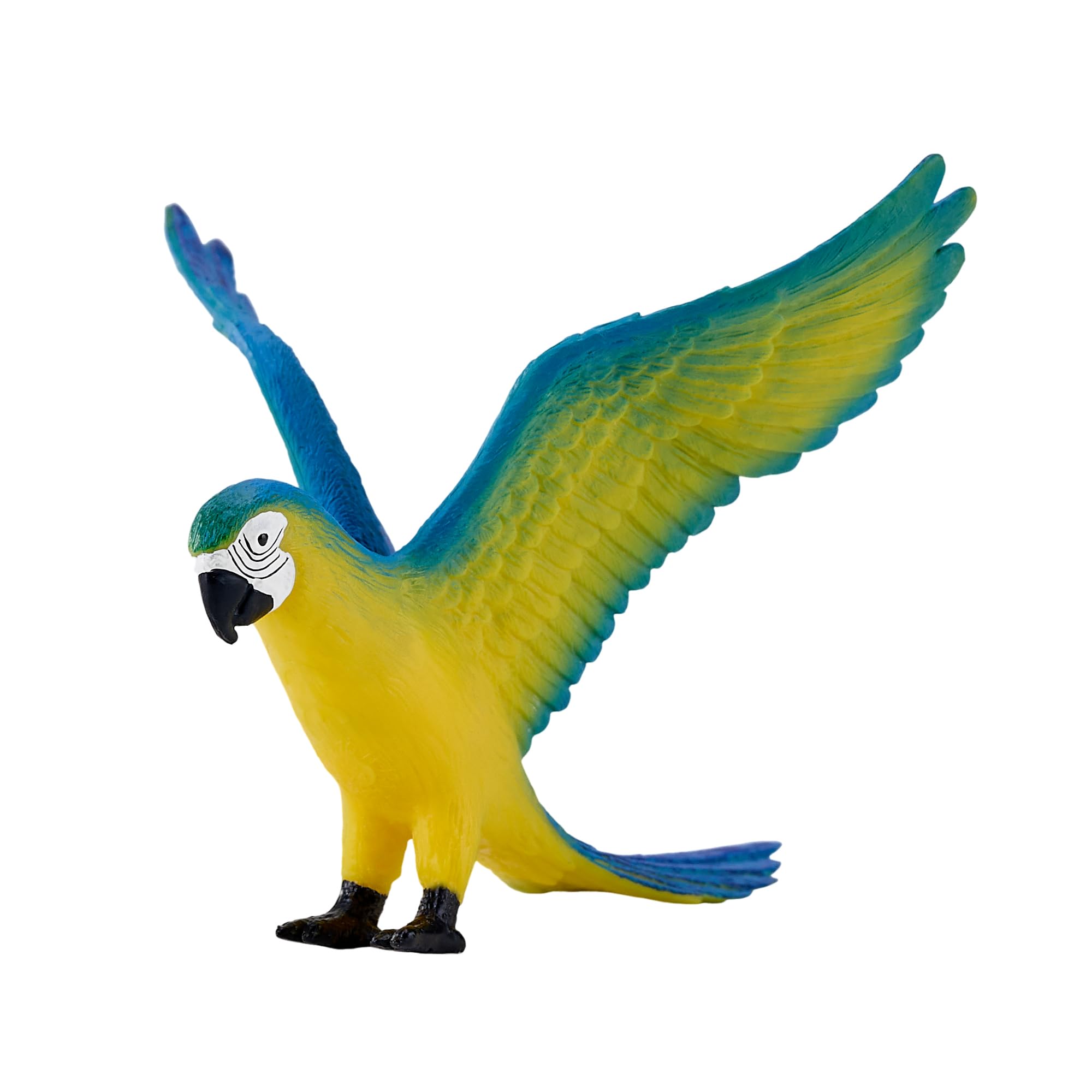 MOJO - Blue Macaw Parrot | Hand-Painted Toy | Wildlife Collection | True to Life & Highly Detailed | Designed in the UK