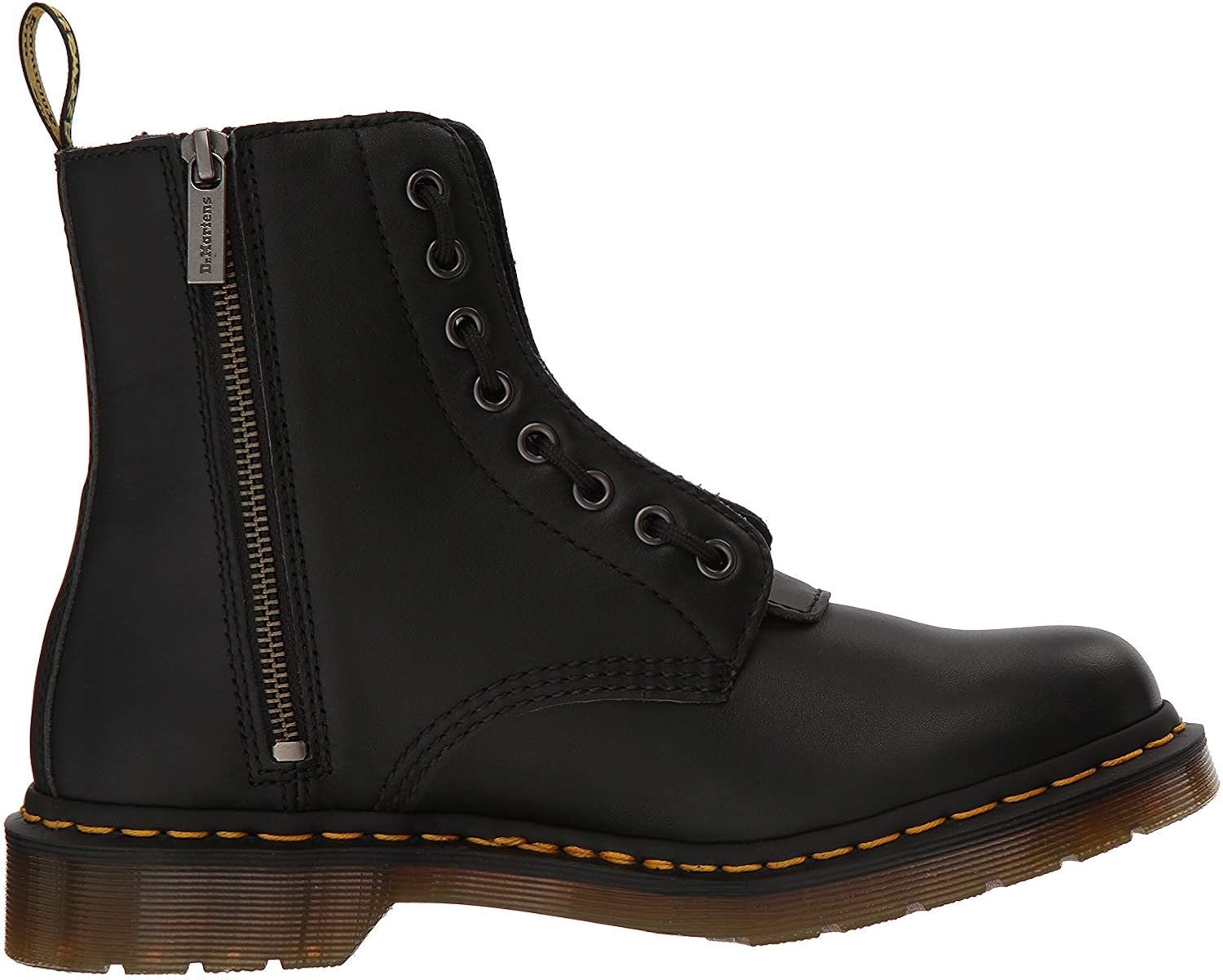  | Dr. Martens Women's 1460 Pascal FRNT Zip Nappa Mid Calf Boot | Mid-Calf