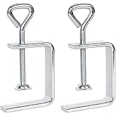 Emperoch 2 Pcs Small C Clamps, Heavy Duty Carbon Steel Tiger Clamp with 50mm Wide Jaw Opening for Woodworking Welding Buildin