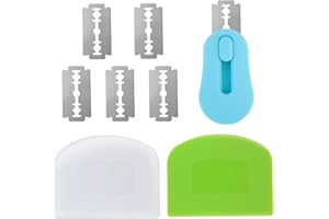 Penitue Magnetic Dough Scoring Tools Kit, Includes 1 Stainless Steel Sourdough Scorer 2 Scrapers 5 Replaceable Blades Scoring