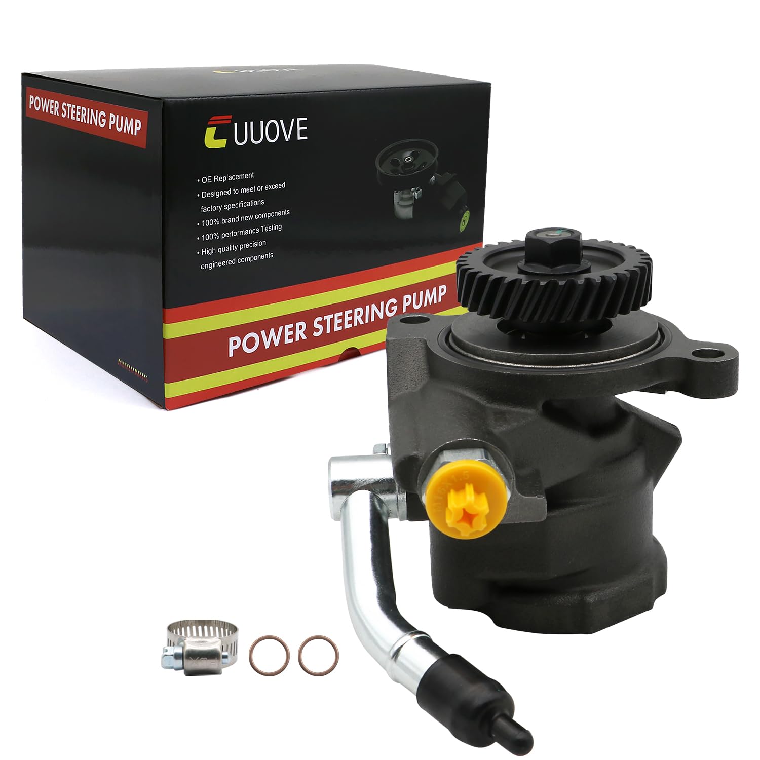 Photo 1 of Cuuove Power Steering Pump with Gear Wheel 21-5879 Fits for 1996-1997 Lexus LX450 1993-1997 Toyota Land Cruiser FZJ80 L6 4.5L, Power Assist Pump
