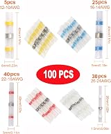 QINGHEC 100pc Solder Seal Wire Connectors Waterproof Heat Shrink Electrical view 7