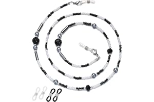 ERNAULO Beaded Glasses Chain for Women Eyeglass Chain Eye Glasses Holders Around Neck Eyeglass Chains for Women
