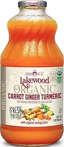 Lakewood Organic Carrot Ginger Turmeric Juice, 32 FZ