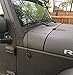AntennaMastsRus - 15 Inch Black Antenna is Compatible with Jeep Wrangler JK - JL | Gladiator (2007-2024) - USA Stainless Steel Threading - Spiral Wind Noise Cancellation - Spring Steel Construction
