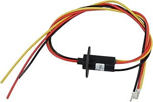3-Wire 30A Conductive Slip for Ring for Wind Turbines & Industrial Equipment – Gold-, IP51, 10M Life, 150 RPM, 22mm OD, 45mm 