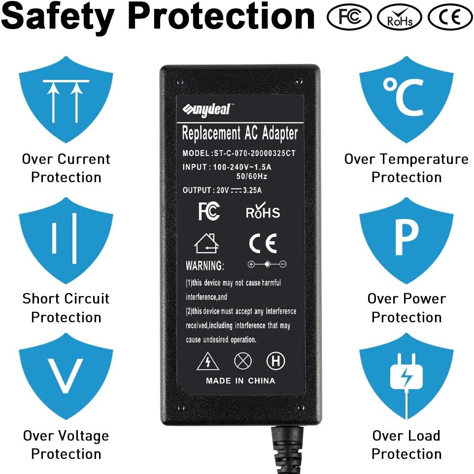 11x5mm Lenovo 65w Laptop Charger Usb v 3 25a Power Adapter For Lenovo Ideapad Flex 2 Flex 3 Yoga 11 11s Series Ac Power Cord Supply For Lenovo Thinkpad X E S L B U T K Z Y G Helix Series And More