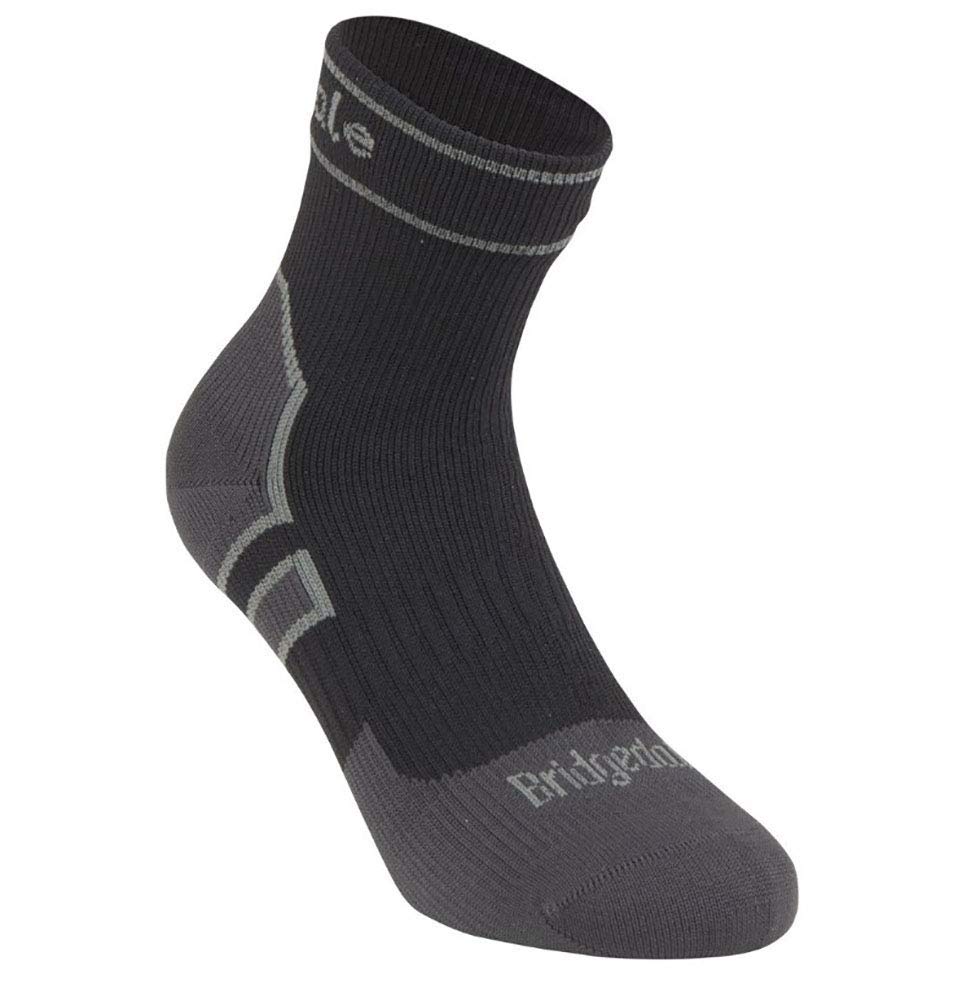 Bridgedale StormSock LW Ankle Mens 100% Waterproof Socks - Black, Large