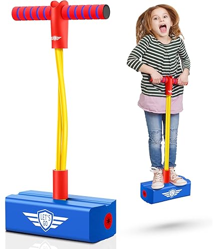 DYNWAVE Pogo Jump Stick For Kids - Bouncing Toy With Handle, TPE Material, Green, For Balance Training & Playground Fun