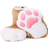 BNLIDES Cosplay Animal Cat Wolf Dog Fox Fursuit Feet Paw Claw Shoes Furry Boots Costume Accessories for Adult