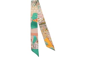 JERLA 100% Mulberry silk Scarf Head Hair Ribbon Handbag Handle wrap Tie Bundle Scarf Neckerchief Scarf for women