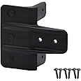 D&D Technologies TCGS1S Gate Stop, Damage Protection Bumper Reduces Sound from Closing Wood and Vinyl Gates, for Any Square Gate, Black, 1 Count