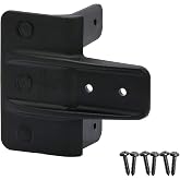 D&amp;D Technologies TCGS1S Gate Stop, Damage Protection Bumper Reduces Sound from Closing Wood and Vinyl Gates, for Any Square Gate, Black, 1 Count