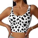 Tangopi Sports Bras for Women U Back Womens Tank Tops with Built in Bras Padded Crop Workout Tops Longline Yoga Bra Top