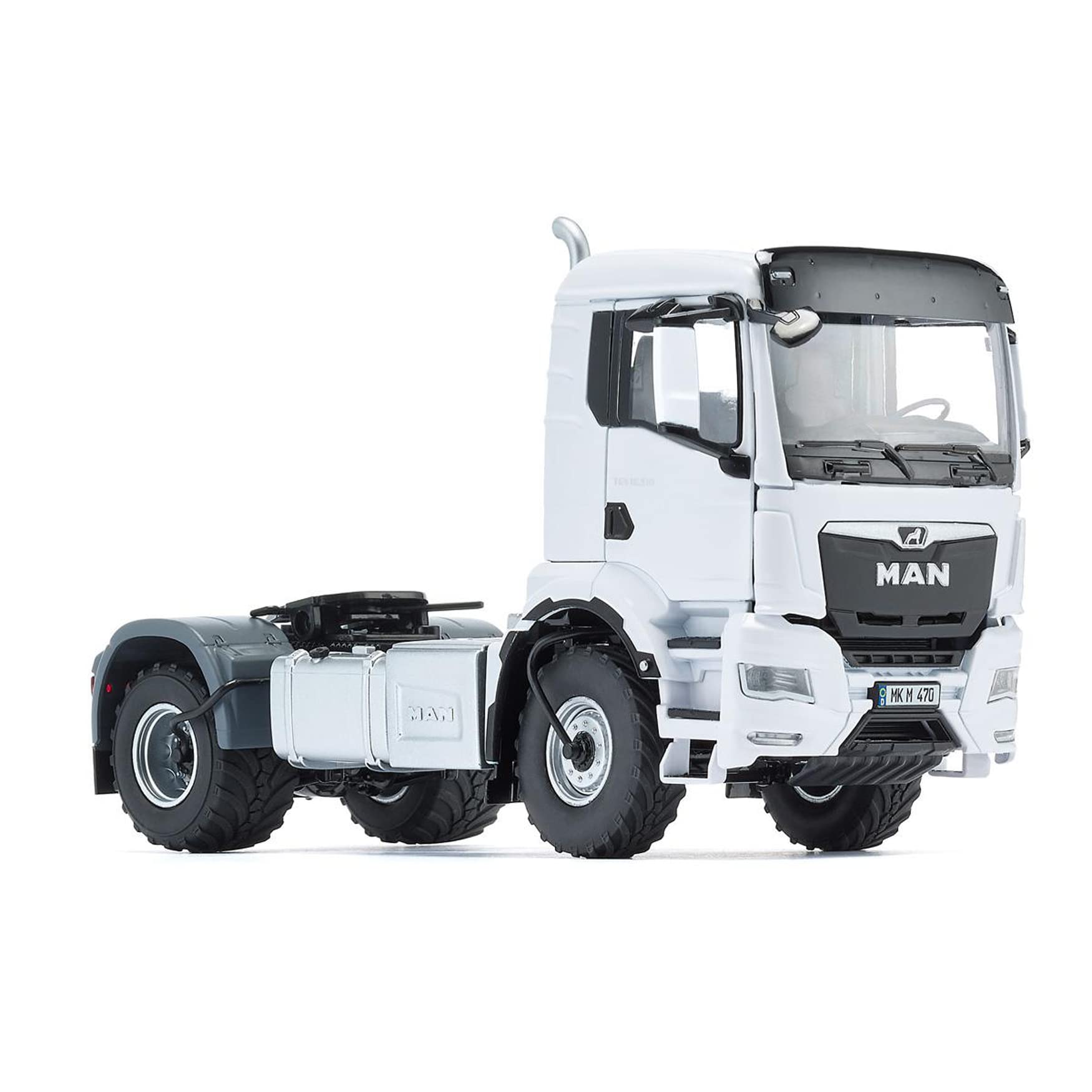 WIKING 077652 MAN TGS 18.510 4x4 BL 2-Axel Tractor, Model Truck, 1:32, Metal/Plastic, For Ages 14+, Multiple Features, Incl. Tyre Pressure Control System, Swivelling Radiator Grille, White — image 1