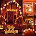 Halloween Pumpkin Lantern Set (2 Packs) 10 Foot Pumpkin Light Skull Light 32 LED String Lights Jack o Lantern Lndoor Outdoor Halloween Parties Decorations Series