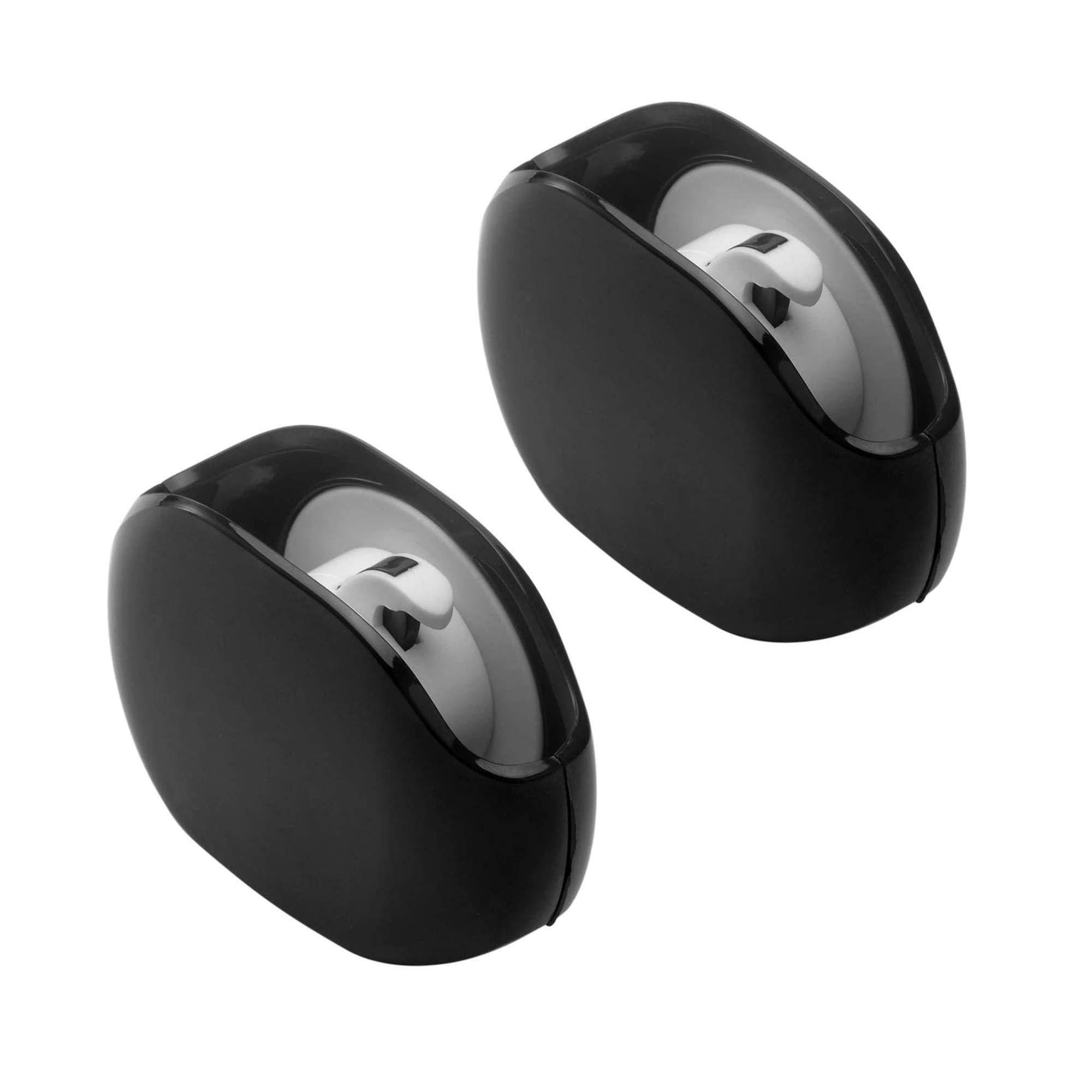 POFET 2pcs Automatic Cable Cord Wire Organizer Bobbin Winder Smart Wrap Earphone Bobbin Wrap in-Ear Headset Smart Storage Box Headphone Keeper Tangle-Free Portable Manager 2.8 x 2 x 1 inch(White)