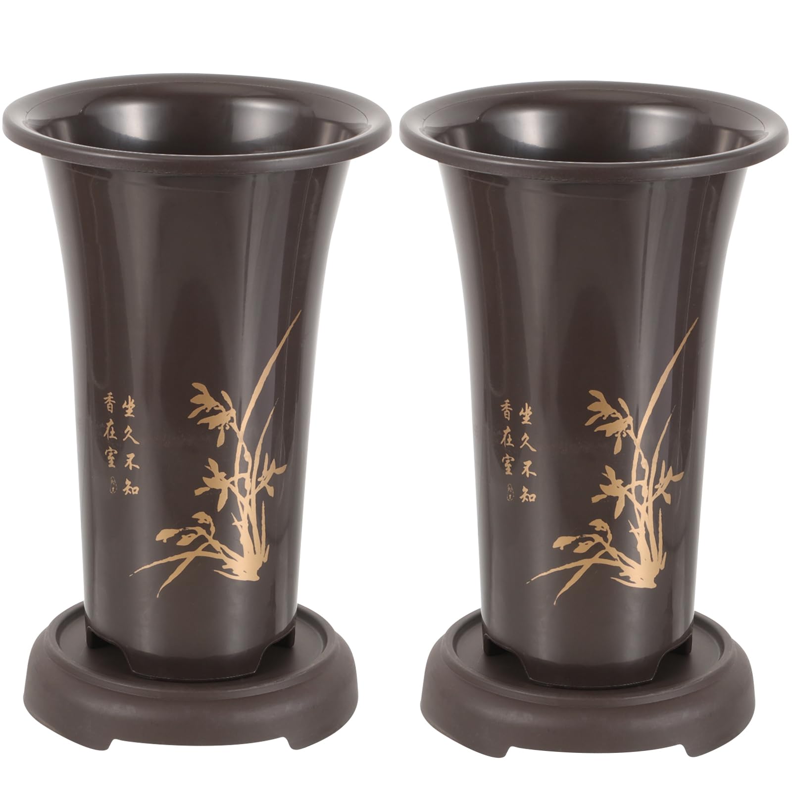 Happyyami Ceramic Orchid Pot with Drainage Holes 9.45 Inch Indoor Plant Pot for Cymbidium Seedlings and Flower Nursery Stylish Home and Office Decoration