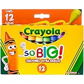 CRAYOLA Crayon Extra Jumbo So Big, 12 Pack