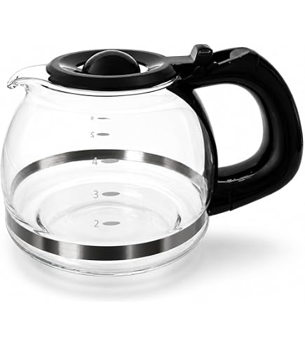 Amazon.com: Capresso 4-Cup Glass Carafe with Lid for 303 Espresso Machine:  Coffeemaker Carafes: Home & Kitchen