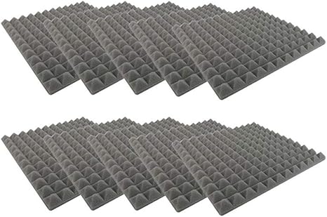 Amazon Co Jp Urhomy ピラミッド吸音綿 ピラミッドスポンジ アコースティックフォーム 壁スポンジパネル 防音 吸音材 難燃剤 遮音綿 環境保護 高密度 難燃性 遮音性 吸音性 耐衝撃性 耐震性 クッション性 泡のパネル 音吸収スポンジ スタジオktv ホーム家具 建築材料