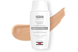 ISDIN Eryfotona Ageless Sunscreen Zinc Oxide and 100% Mineral Tinted Sunscreen SPF 50+