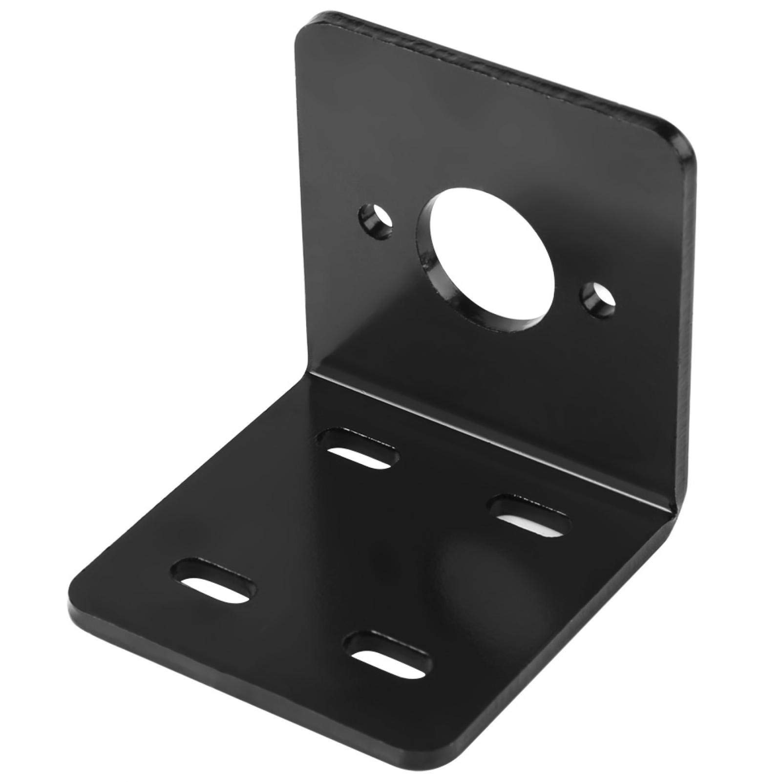 SALUTUYA High Hardness Right Angle Bracket Support Fixed Base for NO.775 DC Motor Fixed Mounting Motor Base Machine Seat Support Bracket, Black