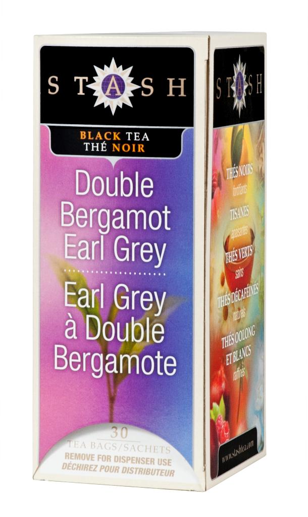 Stash Tea Double Black Tea Bags in Foil, Bergamot Earl