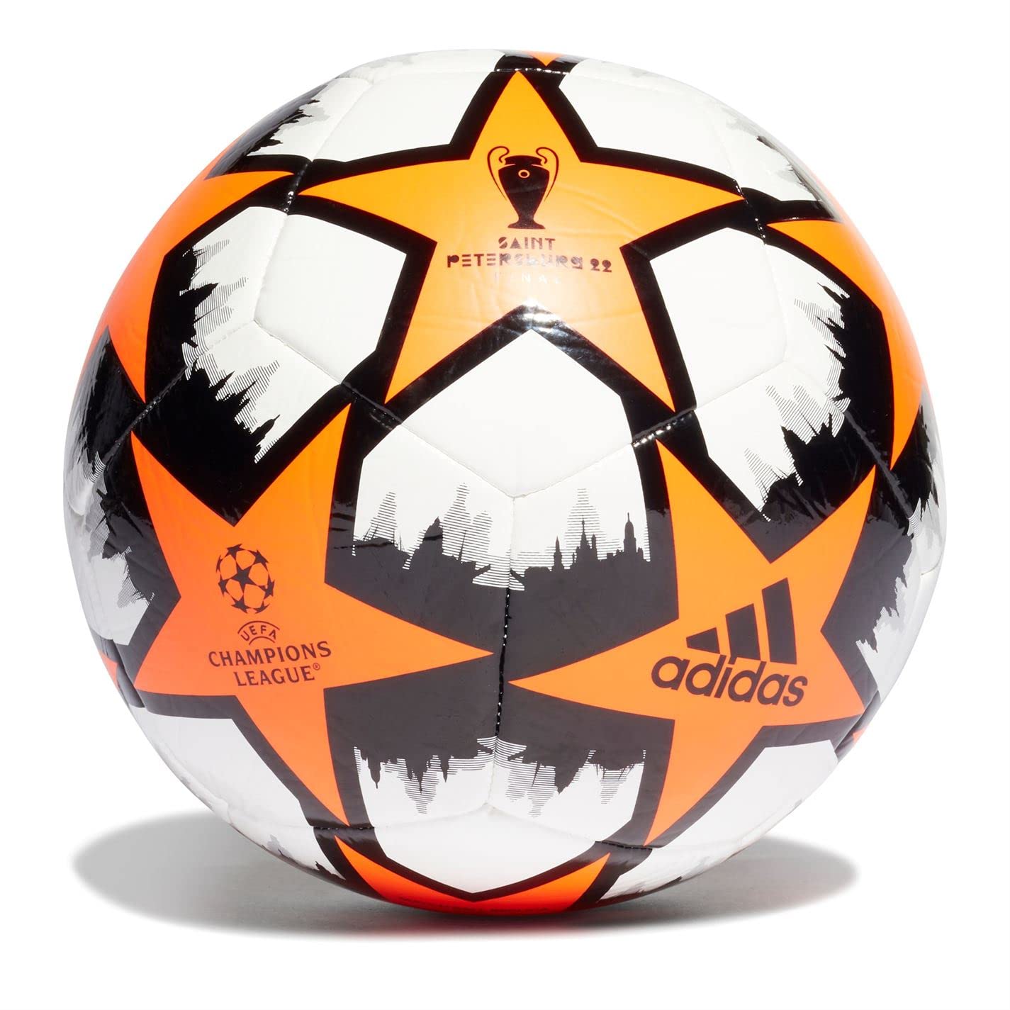 adidas Unisex Ball UCL CLB SP, Sorang/Black/White, H57808, 5 EU