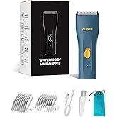 Founouly Prowerful Home Professional Dog Grooming Kit Clipper Low Noise USB Rechargeable Gifts for Dog Cat Green,TS006