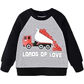 EULLA Toddler Boys Sweatshirt Long Sleeve Crewneck Pullover Top Soft Cotton Casual Kids Clothing 2T 3T 4T 5T 6Y 7 Years
