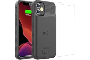 Alpatronix Battery Case for iPhone 13 Mini [2025 Upgraded], Strong Slim Portable Wireless Charging Case, Protective Extended Charger Cover, CarPlay and Certified Connector Chip