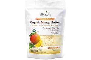Nuvia Organics Organic Mango Butter - USDA Certified Organic; 8oz