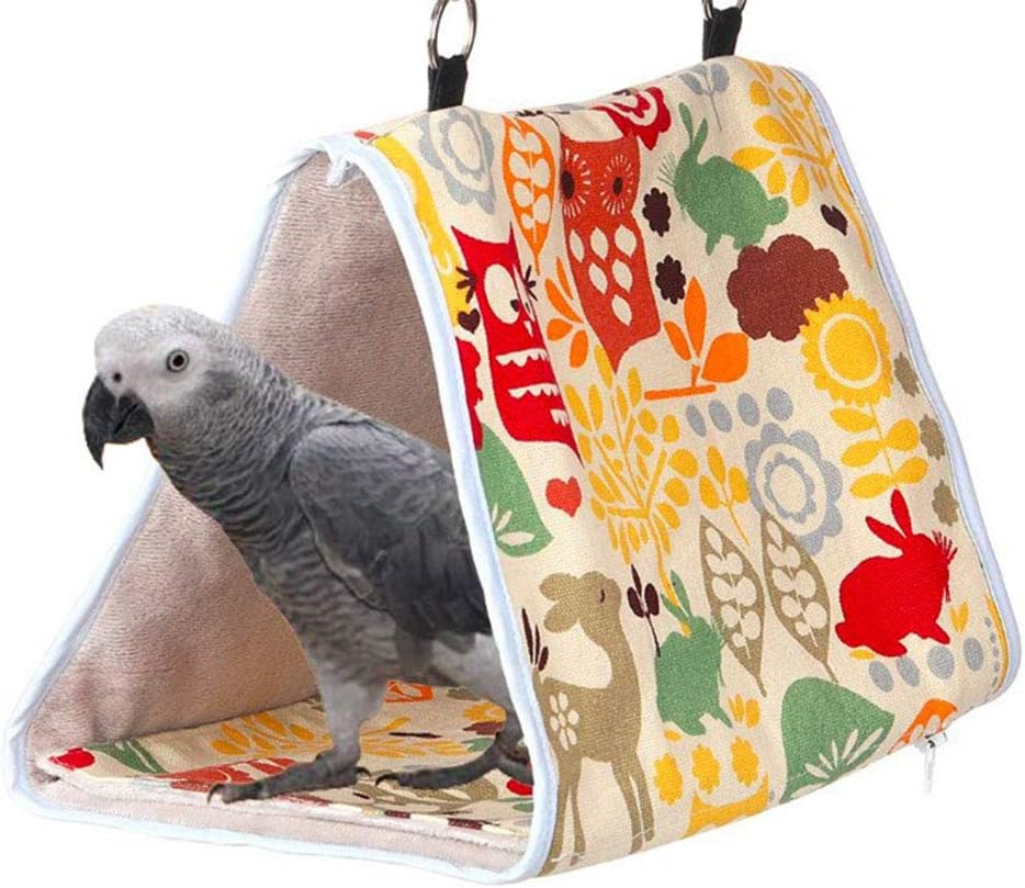 Delifur Parrot Hammock Bird Nest Parrot Hammock Habitat Cave Hanging