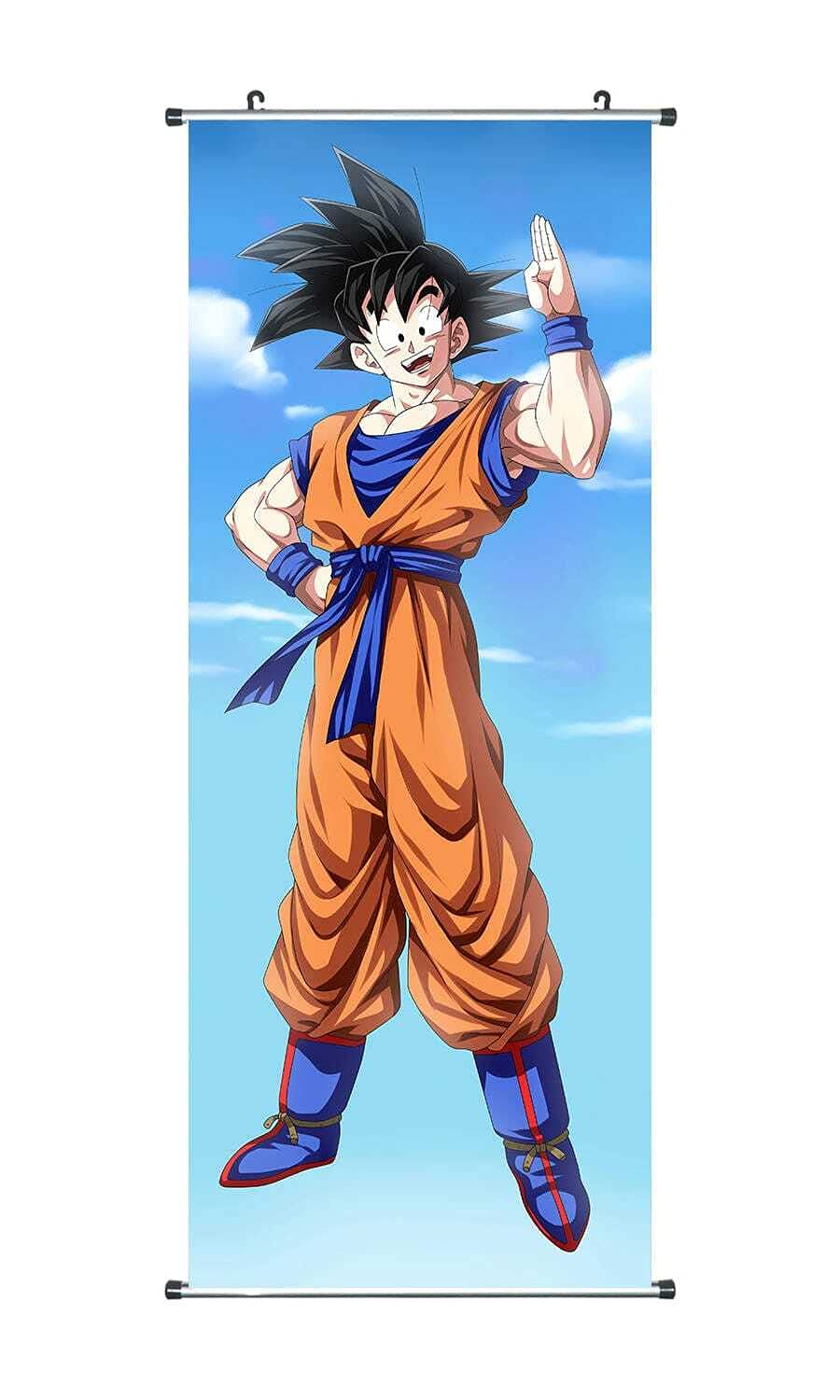 CosplayStudio Large Dragon Ball Scroll Picture | Kakemono Fabric Poster 100 x 40 cm | Motif: Son Goku